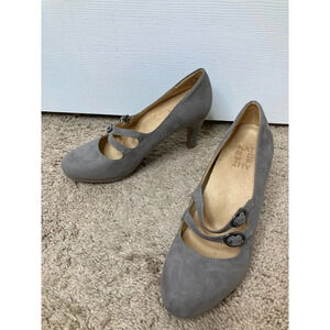 Naturalizer prudence gray mary jane heels sz 7